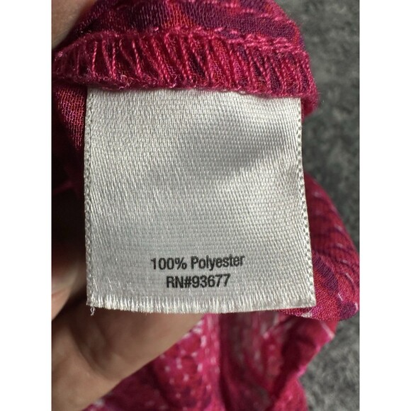 a.n.a. Women's Pink and Red Snakeskin Print Blouse Size XL - Picture 10 of 10